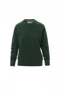 Zielony damski crewneck PAYPER MISTRAL+LADY - z logo firmy