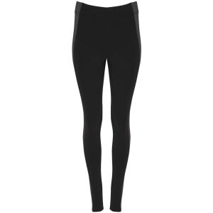 Legginsy AGIA 0398 czarno-ciemnoszare żeńskie do zaprojektowania
