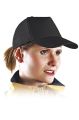 Czapka Pięciopanelowa z Daszkiem JHK CZA021 BLACK