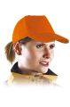 Czapka Pięciopanelowa z Daszkiem JHK CZA021 ORANGE
