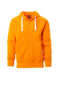 Pomarańczowa męska bluza z kapturem PAYPER PORTLAND - z logo
