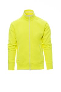 Żółta męska bluza z suwakiem PAYPER SYDNEY FLUO - reklamowa