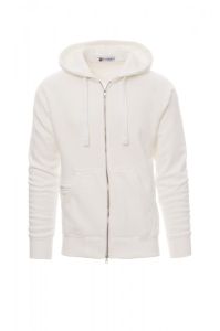 Biała bluza męska z kapturem PAYPER URBAN - personalizowana