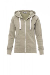 Szara bluza damska z kapturem PAYPER URBAN LADY - z logo