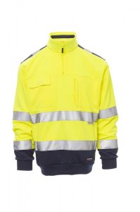 Żółta męska bluza robocza PAYPER VISION - fluorescencyjna