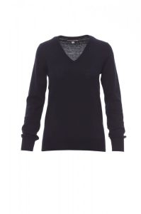 Granatowy sweter damski PAYPER BUSINESS LADY - własny nadruk