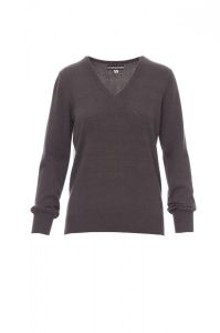 Grafitowy sweter damski PAYPER BUSINESS LADY MELANGE - logo