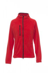 Czerwony damski polar rozpinany PAYPER NORWAY LADY - nadruk