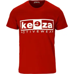 Koszulka bawełniana KEEZA treningowa czerwona dzięcieca