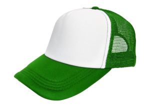 Czapka JHK Moontex trucker 5P zielonobiała - swoje logo