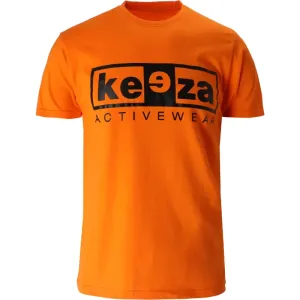 Koszulka bawełniana KEEZA treningowa pomarańczowa
