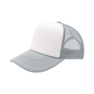Czapka JHK Moontex trucker 5P szarobiała- swój nadruk
