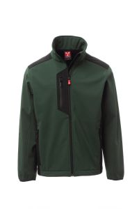Zielony męski soft-shell PAYPER GALWAY - własny nadruk