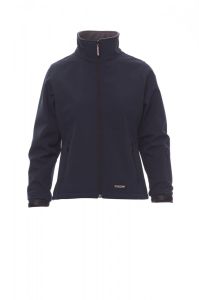 Granatowy damski soft-shell PAYPER SUNNY - własny nadruk
