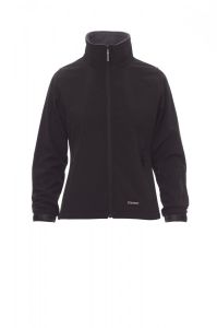 Czarny damski soft-shell PAYPER SUNNY - z logotypem firmy