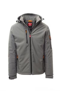 Szary męski softshell PAYPER CREEK PAD - własny wzór