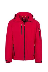 Czerwony męski softshell PAYPER CREEK ULTRALITE PAD - nadruknadruk