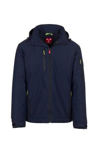 Granatowy męski softshell PAYPER CREEK ULTRALITE PAD - logo
