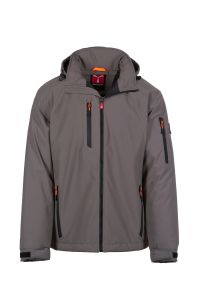 Szary męski softshell PAYPER CREEK ULTRALITE PAD - logotyp