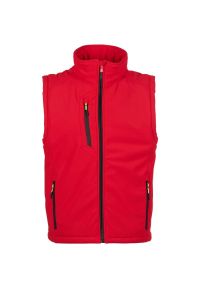 Czerwona męska kamizelka PAYPER CREEK VEST PAD - nadruk