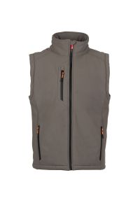 Szara męska kamizelka PAYPER CREEK VEST PAD - logotyp