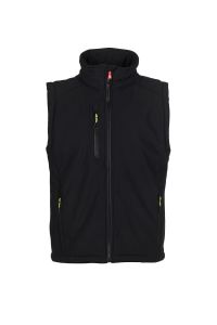 Czarna męska kamizelka PAYPER CREEK VEST PAD - nadruk