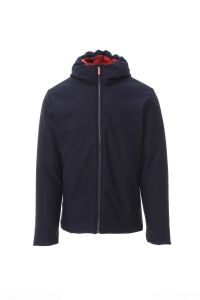 Granatowy męski softshell PAYPER OREGON - własny nadruk