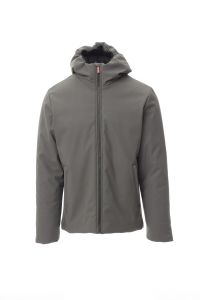 Szary męski softshell PAYPER OREGON - własne logo