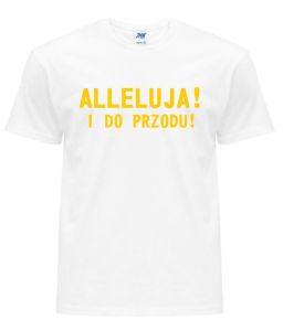 Koszulka z Religijnym nadrukiem flex - ALLELUJA!