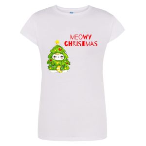 T-shirt Damski Krótki Rękaw Święta Boże Narodzenie 