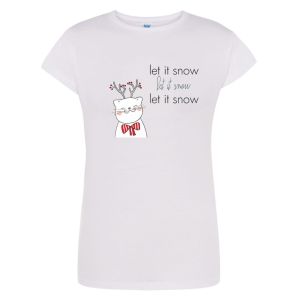 T-shirt Damski Krótki Rękaw Święta Boże Narodzenie