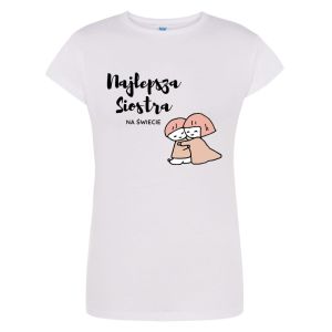 T-shirt Damski Krótki Rękaw  Na Prezent Dla Siostry 