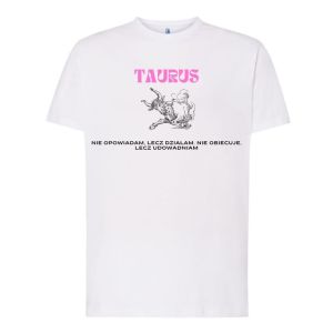 T-shirt Męski Krótki Rękaw Znaki Zodiaku Byk