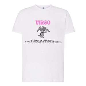 T-shirt Męski Krótki Rękaw Znaki Zodiaku Panna