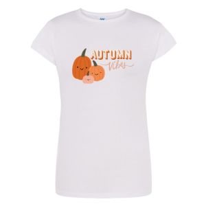 T-shirt Damski Krótki Rękaw Jesień