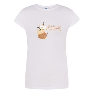 T-shirt Damski Krótki Rękaw Jesień  