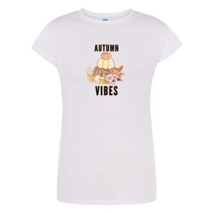 T-shirt Damski Krótki Rękaw Jesień 