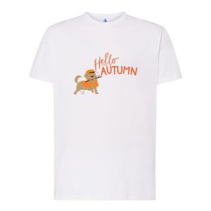 T-shirt Męski Krótki Rękaw Jesień