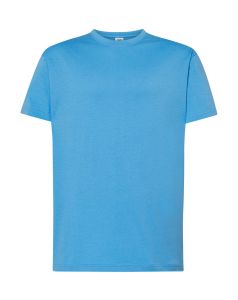 T-shirt JHK TSRA150AZ Błękitny  - odzież firmowa z nadrukiem