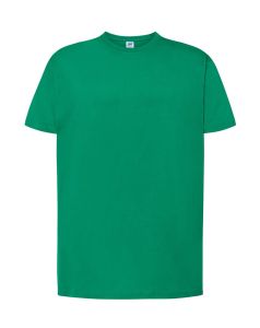 Zielony męski T-shirt JHK TSRA150KG Kelly Green - sitodruk na koszulkach 