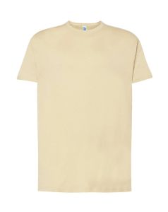 Kremowy T-shirt Męski JHK TSRA150BT - nadruki na koszulki