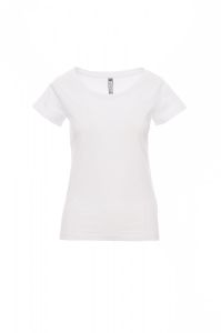 Damski Biały T-Shirt Payper Backfire 000127 - Z nadrukiem