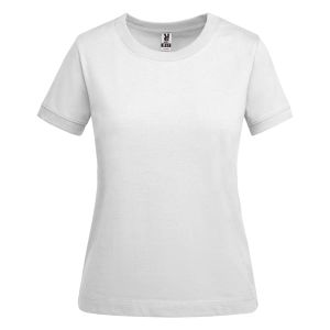 Biała damska koszulka ROLY VEZA WOMAN 6563 - własny nadruk