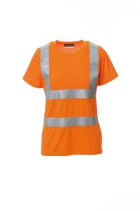 Pomarańczowy Damski T-Shirt Fluo Payper Avenue - Nadruk