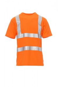 T-Shirt Męski Fluo Pomarańczowy Payper Avenue - Nadruk