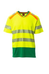 Żółta Odblaskowa Koszulka Payper S00739 Alley - Nadruk