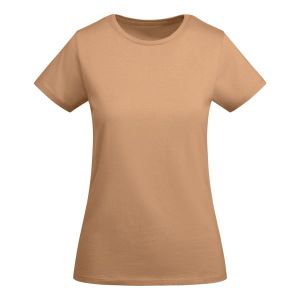 Karmelowa damska koszulka ROLY BREDA WOMAN 6699 - swoje logo