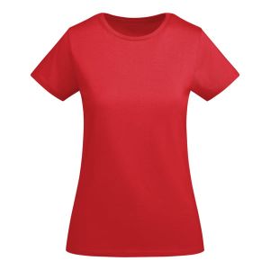 Czerwona damska koszulka ROLY BREDA WOMAN 6699 - logo firmy