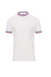 Biała Męska Koszulka Payper Flag France 000934 - Nadruk
