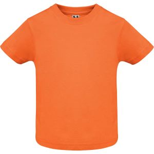 Pomarańczowa dziecięca koszulka ROLY BABY 6564 - z logo